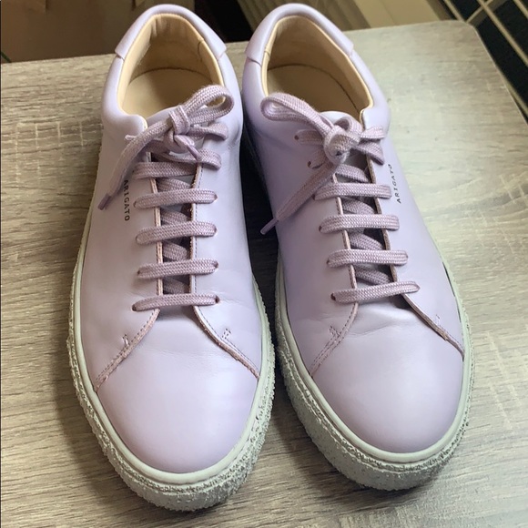 SOLD X Axel Arigato Lilac Leather Sneakers - Picture 2 of 5